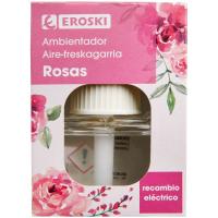 Ambientador elèctric roses EROSKI, recanvi 1 u.