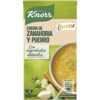 Crema de pastanagues i porros KNORR, brik 500 ml