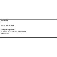 Whisky arbolaris GLEN GRANT, ampolla 70 cl