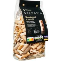 Maccheroni 3 cereales EROSKI SELEQTIA, paquete 500 g