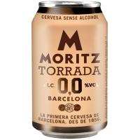 Cervesa torrada 0,0 MORITZ, llauna 33 cl