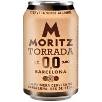 Cerveza tostada 0,0 MORITZ, lata 33 cl