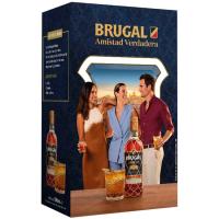 Ron Añejo BRUGAL, botella 70 cl + Vaso regalo