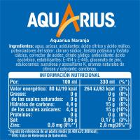 Beguda isotònica sabor taronja AQUARIUS, llauna 33 cl