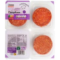 Chorizo Pamplona extra EROSKI BASIC, pack 4x56,25 g