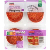 Chorizo Pamplona extra EROSKI BASIC, pack 4x56,25 g