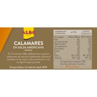 Calamar en trossos en salsa americana ALBO, llauna 120 g