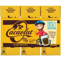 Batido de cacao 0% CACAOLAT, pack 6x200 ml