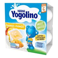 Yogolino de mango sense sucre afegit NESTLÉ, pack 4x100 g