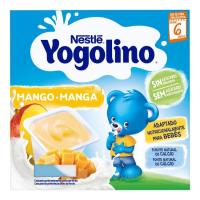 Yogolino de mango sense sucre afegit NESTLÉ, pack 4x100 g
