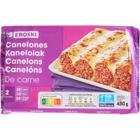 Canelons de carn EROSKI, safata 450 g