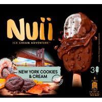 Bombón New York cookies cream NUII, pack 3x90 ml