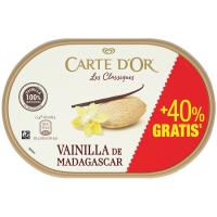 Helado vainilla de madagascar CARTE D'OR, tarrina 622 g