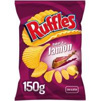 Patatas al jamón RUFFLES, bolsa 150 g