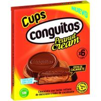 Xocolatines cacauet cups CONGUITOS, caixa 102 g