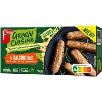 Salsitxes de carn 0% GREEN CUISINE, caixa 200 g