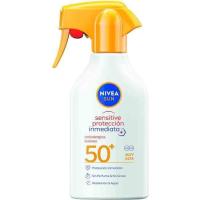 Crema solar protección inmediata FP50+ NIVEA, pistola 270 ml