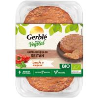 Hamburguesa de seitán y tomates GERBLÉ BIO, bandeja 180 g