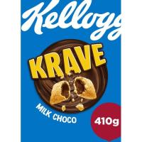 Cereals farciments de xoco llet KELLOGG`S KRAVE, caixa 410 g