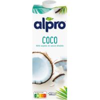 Beguda de coco sense sucre ALPRO, brik 1 litre