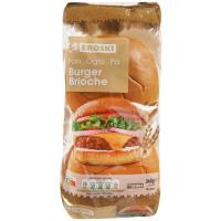 Pa burger brioche EROSKI, 4 u, paquet 340 g
