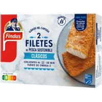 Filets d`abadejo s/ gluten pesca sostenible FINDUS, caixa 250 g