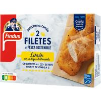 Filets d`abadejo pesca sostenible amb llimona FINDUS, caixa 225 g