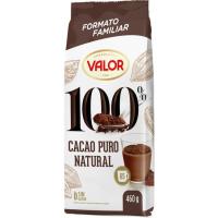 Cacau soluble natural 100% VALOR, bossa 460 g