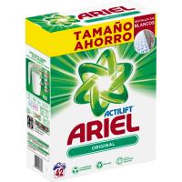 Detergente en polvo original ARIEL, maleta 42 dosis