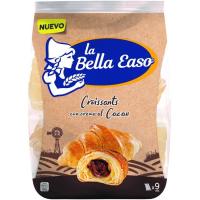 Croissant relleno de chocolate LA BELLA EASO, 9 uds, bolsa 360 g