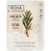 Mascarilla de tejido purificante arbol de te IROHA, pack 1 ud