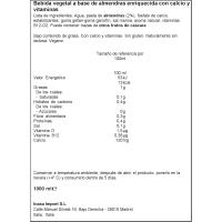 Bebida vegetal de almendra sin azúcar VALSOIA, brik 1 litro