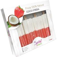 Helado artesanal de frutas coco.fresa SPRIM FRUITS, caja 4 uds