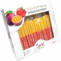 Helado artesanal de frutas  fresa/maracuyá SPRIM FRUITS, 4 uds