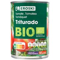 Tomate triturado ecológico EROSKI, lata 400 g