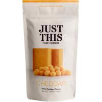 Snack 100% formatge cheddar JUST THIS, 25 g