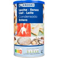 Llet condensada EROSKI, lata 1 kg