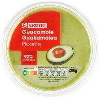 Guacamole picante EROSKI, 200 g