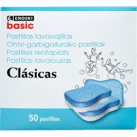 Lavavajillas máquina pastillas EROSKI, caja 50 dosis