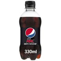 Refresco de cola sin azúcar PEPSI ZERO, botellín 33 cl