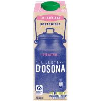 Leche desnatada LLETER D`OSONA, brik 1 litro