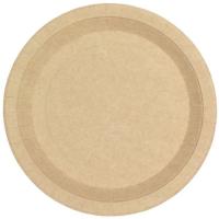 Plat rodó de cartó Kraft biodegradable Ø22cm BETIK, 20 u