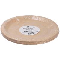 Plat rodó de cartó Kraft biodegradable Ø22cm BETIK, 20 u