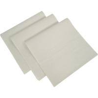 Mantel de papel plegado blanco 1x1 metro, pack 10 uds