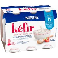 Quefir sabor maduixa NESTLÉ, pack 6x100 g