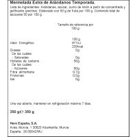 Melmelada de arandanos de temporada HERO, flascó 350 g