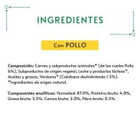 Comida húmeda de de pollo para gato GOURMET NATURE, pack 5x10 g