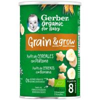 Snack de cereal y plátano GERBER, lata 35 g