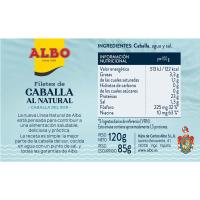 Caballa del sur al natural ALBO, lata 120 g