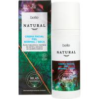 Crema facial pell normal a seca BELLE natural, pot 50 ml